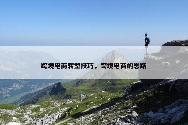 跨境电商转型技巧，跨境电商的思路