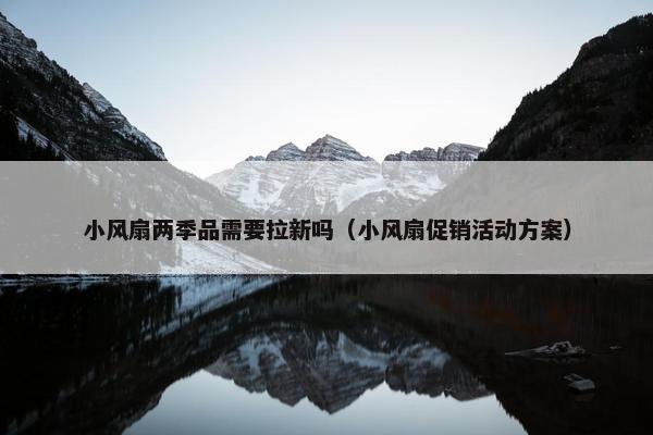 小风扇两季品需要拉新吗（小风扇促销活动方案）