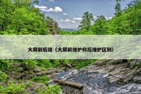 大屏前后端（大屏前维护和后维护区别）