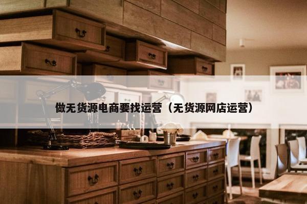 做无货源电商要找运营（无货源网店运营）