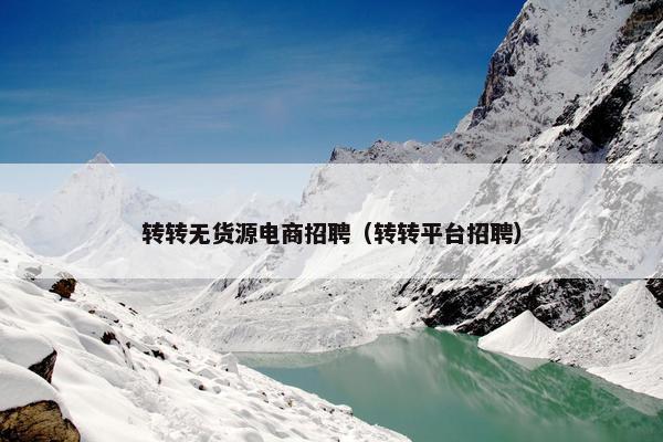 转转无货源电商招聘（转转平台招聘）