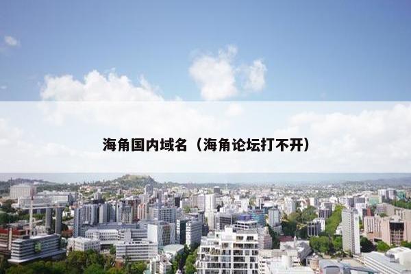 海角国内域名（海角论坛打不开）