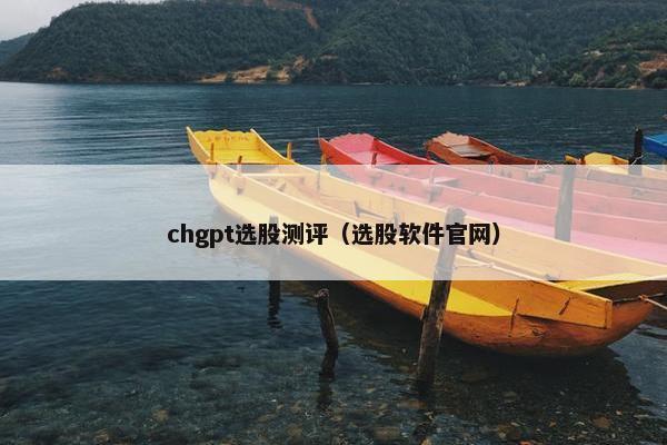 chgpt选股测评（选股软件官网）