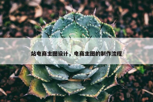 站电商主图设计，电商主图的制作流程