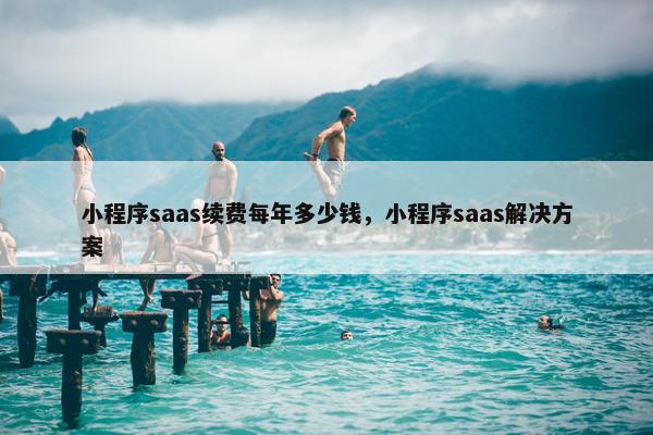 小程序saas续费每年多少钱，小程序saas解决方案