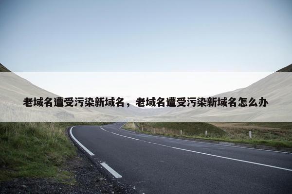 老域名遭受污染新域名，老域名遭受污染新域名怎么办