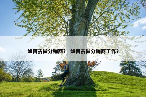 如何去做分销商？ 如何去做分销商工作？