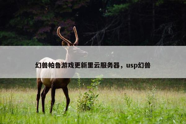 幻兽帕鲁游戏更新里云服务器，usp幻兽