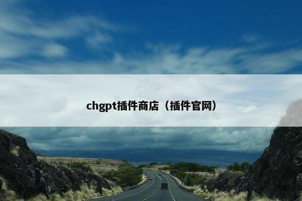 chgpt插件商店（插件官网）