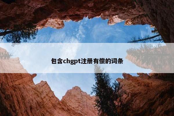 包含chgpt注册有偿的词条