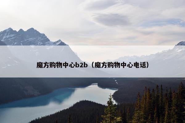 魔方购物中心b2b（魔方购物中心电话）