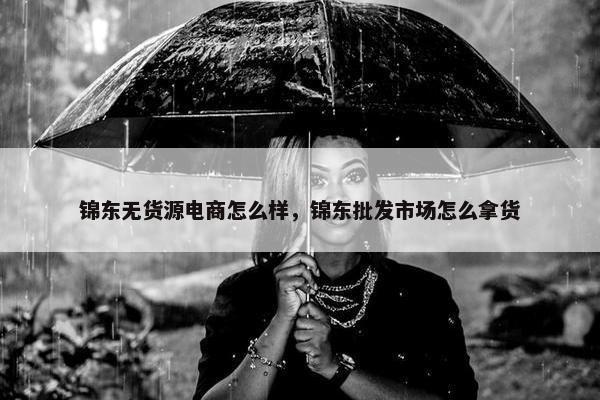 锦东无货源电商怎么样，锦东批发市场怎么拿货