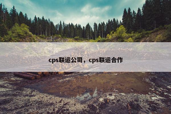 cps联运公司，cps联运合作