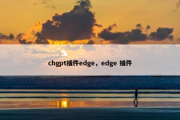 chgpt插件edge，edge 插件