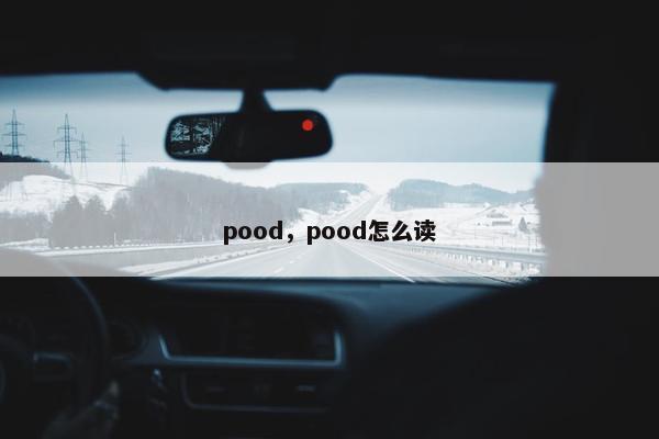 pood，pood怎么读
