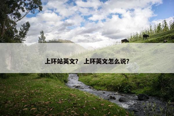 上环站英文？ 上环英文怎么说？
