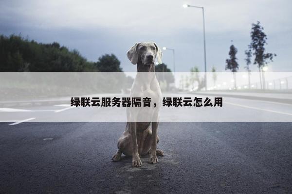 绿联云服务器隔音，绿联云怎么用