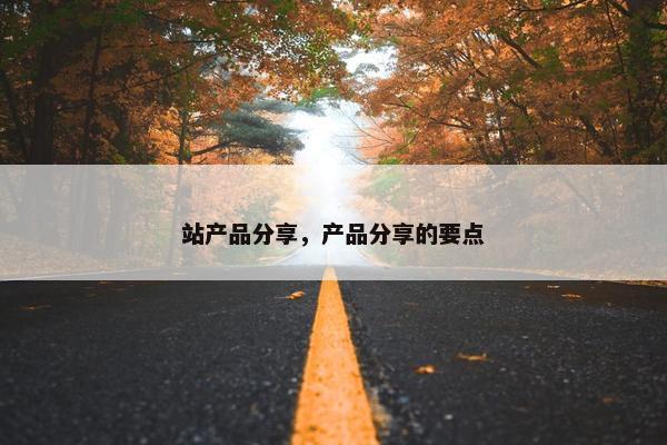 站产品分享，产品分享的要点