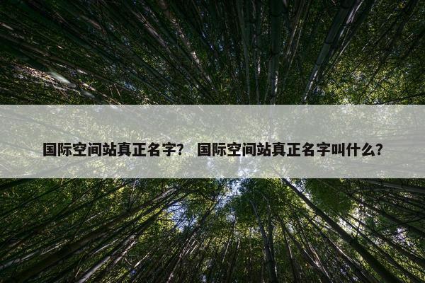 国际空间站真正名字？ 国际空间站真正名字叫什么？
