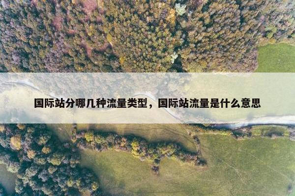 国际站分哪几种流量类型，国际站流量是什么意思