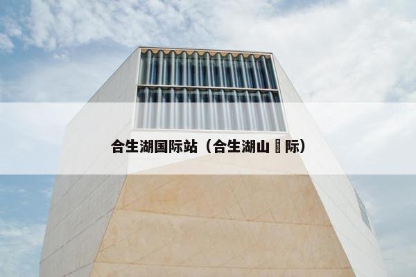 合生湖国际站（合生湖山囯际）