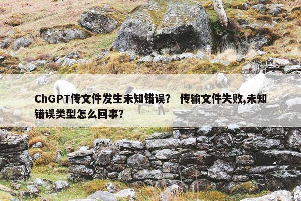 ChGPT传文件发生未知错误？ 传输文件失败,未知错误类型怎么回事？