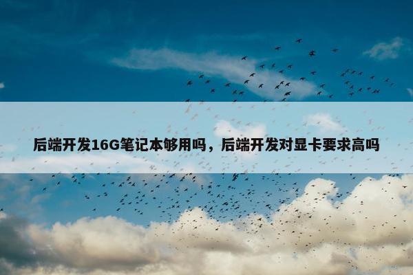 后端开发16G笔记本够用吗，后端开发对显卡要求高吗