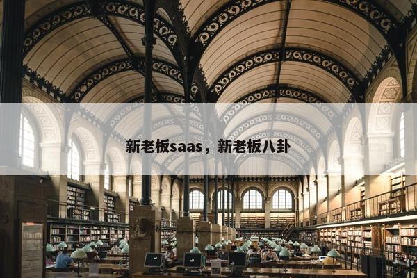 新老板saas，新老板八卦