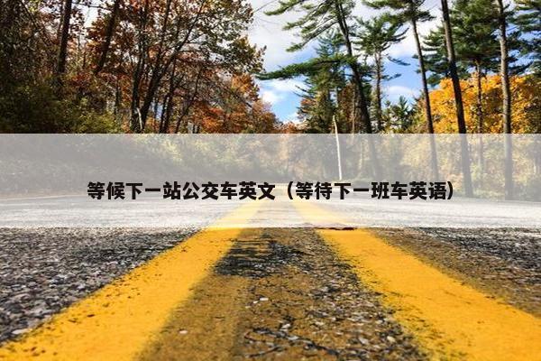 等候下一站公交车英文（等待下一班车英语）