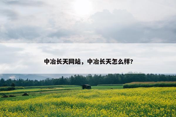 中冶长天网站，中冶长天怎么样?