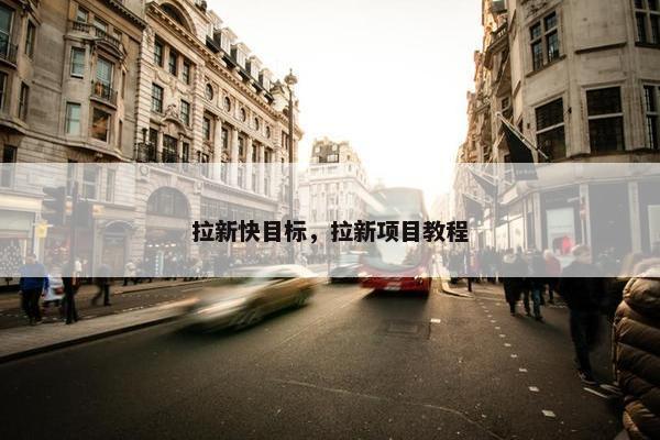 拉新快目标，拉新项目教程