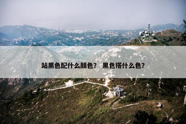 站黑色配什么颜色？ 黑色搭什么色？