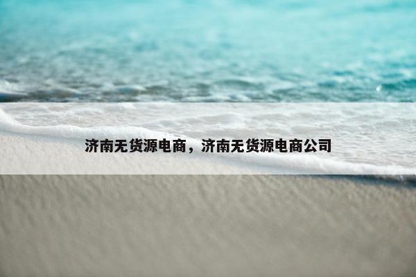 济南无货源电商，济南无货源电商公司