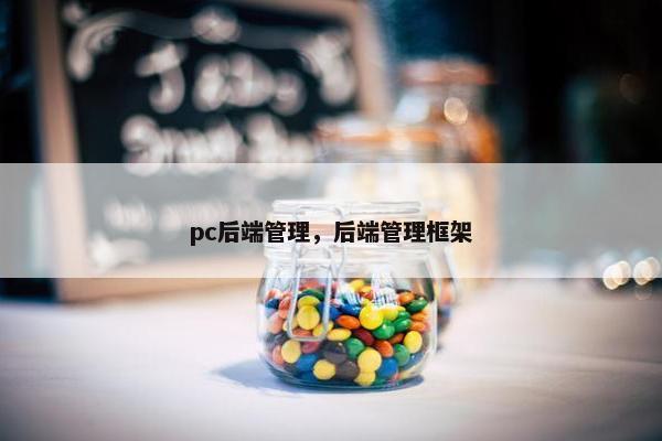 pc后端管理，后端管理框架