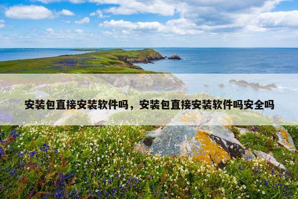 安装包直接安装软件吗，安装包直接安装软件吗安全吗