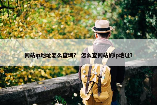 网站ip地址怎么查询？ 怎么查网站的ip地址？