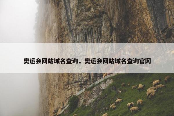 奥运会网站域名查询，奥运会网站域名查询官网