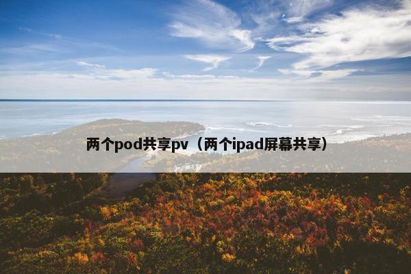 两个pod共享pv（两个ipad屏幕共享）