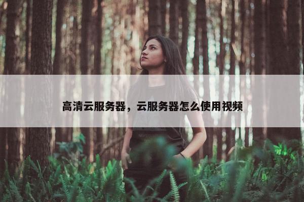 高清云服务器，云服务器怎么使用视频