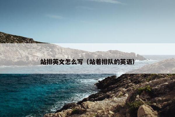 站排英文怎么写（站着排队的英语）
