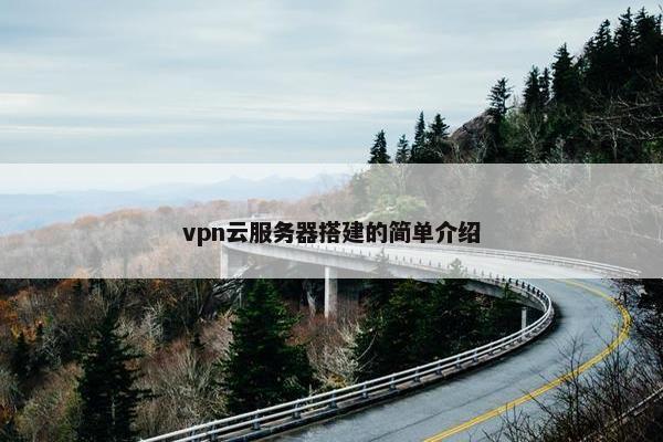 vpn云服务器搭建的简单介绍