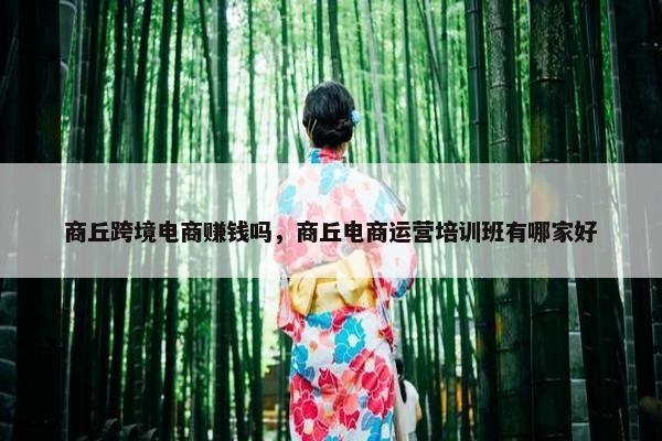 商丘跨境电商赚钱吗，商丘电商运营培训班有哪家好