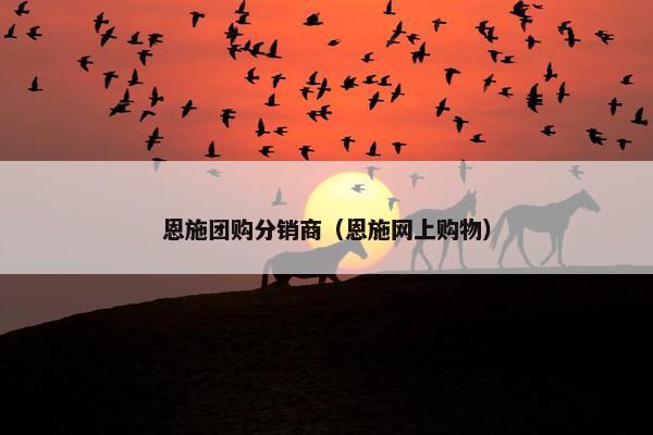 恩施团购分销商（恩施网上购物）