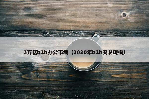3万亿b2b办公市场（2020年b2b交易规模）