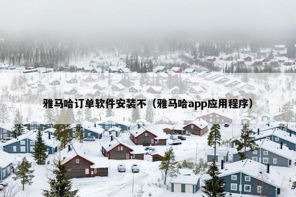 雅马哈订单软件安装不（雅马哈app应用程序）