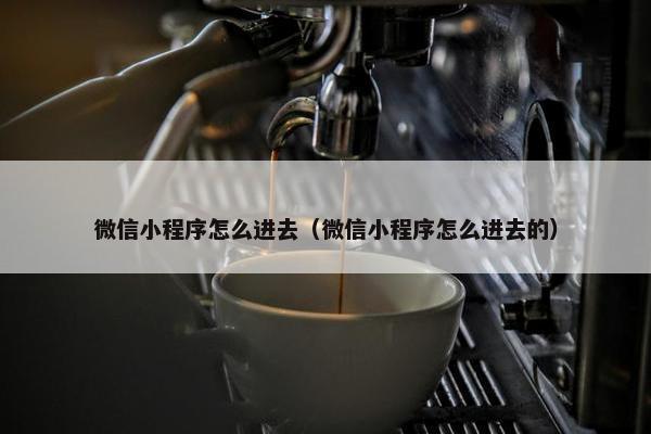微信小程序怎么进去（微信小程序怎么进去的）