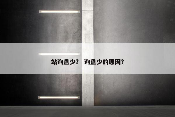 站询盘少？ 询盘少的原因？