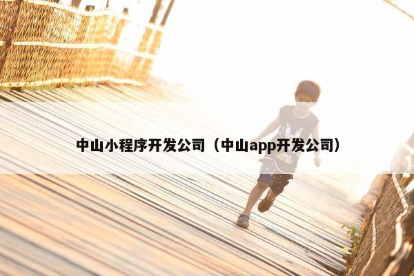 中山小程序开发公司（中山app开发公司）