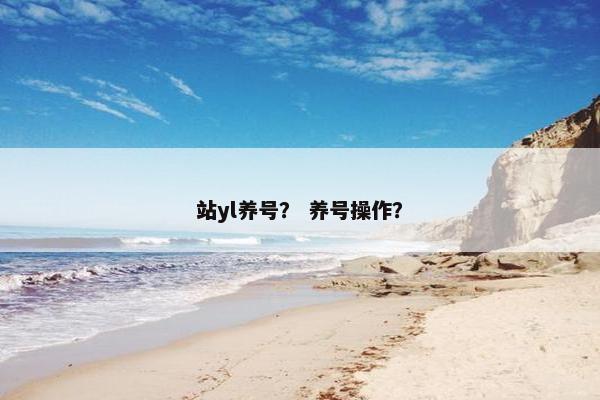 站yl养号？ 养号操作？