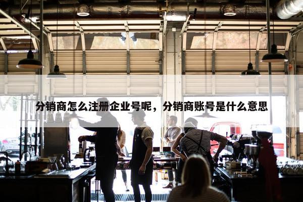 分销商怎么注册企业号呢，分销商账号是什么意思